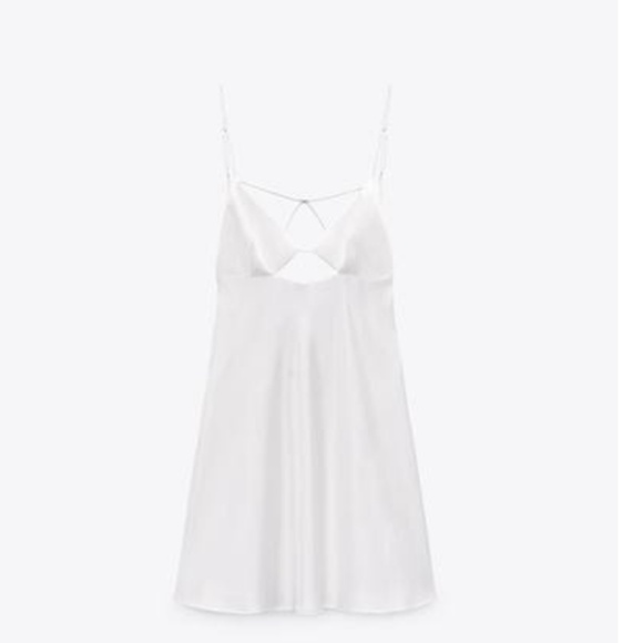 Zara Satin Effect Cut Out Dress (3 for $45) - Picture 3 of 4